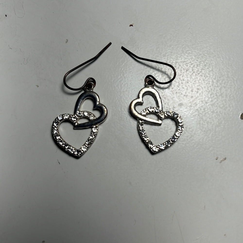 Silver Heart Earrings